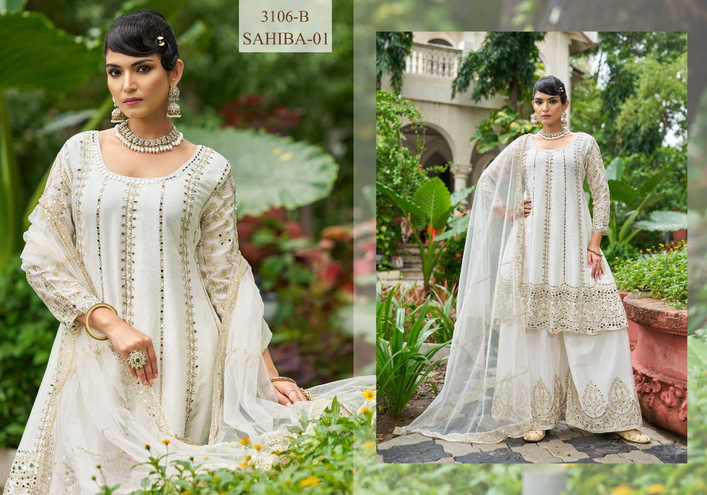 3106-B Sahiba Vol 1 Senhora Chinon Pakistani Readymade Suits