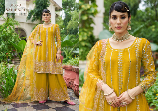 3106-D Sahiba Vol 1 Senhora Chinon Pakistani Readymade Suits