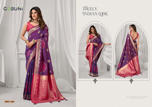 3106 Shraddha Gobuni Soft Silk Sarees