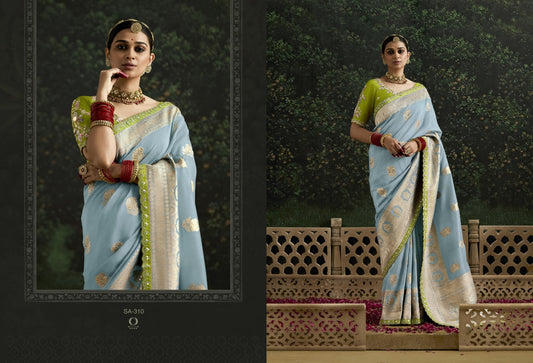 310 Baisa Kimora Sindhuri Embroidery Work Sarees