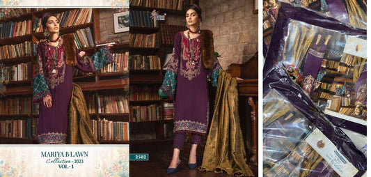 2502 Shree Fabs Karachi Unstitched Suits