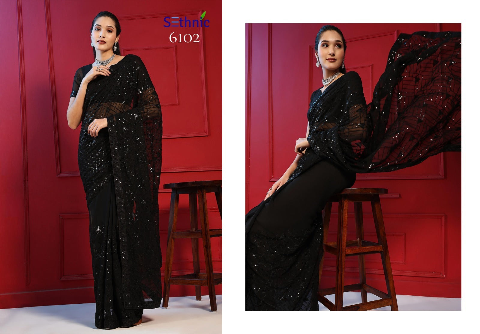 6102 Bling Vol 1 Sethnic Sarees