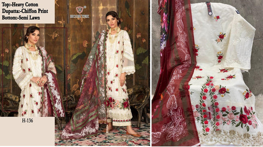 136 Hoor Tex Pakistani Salwar Suits