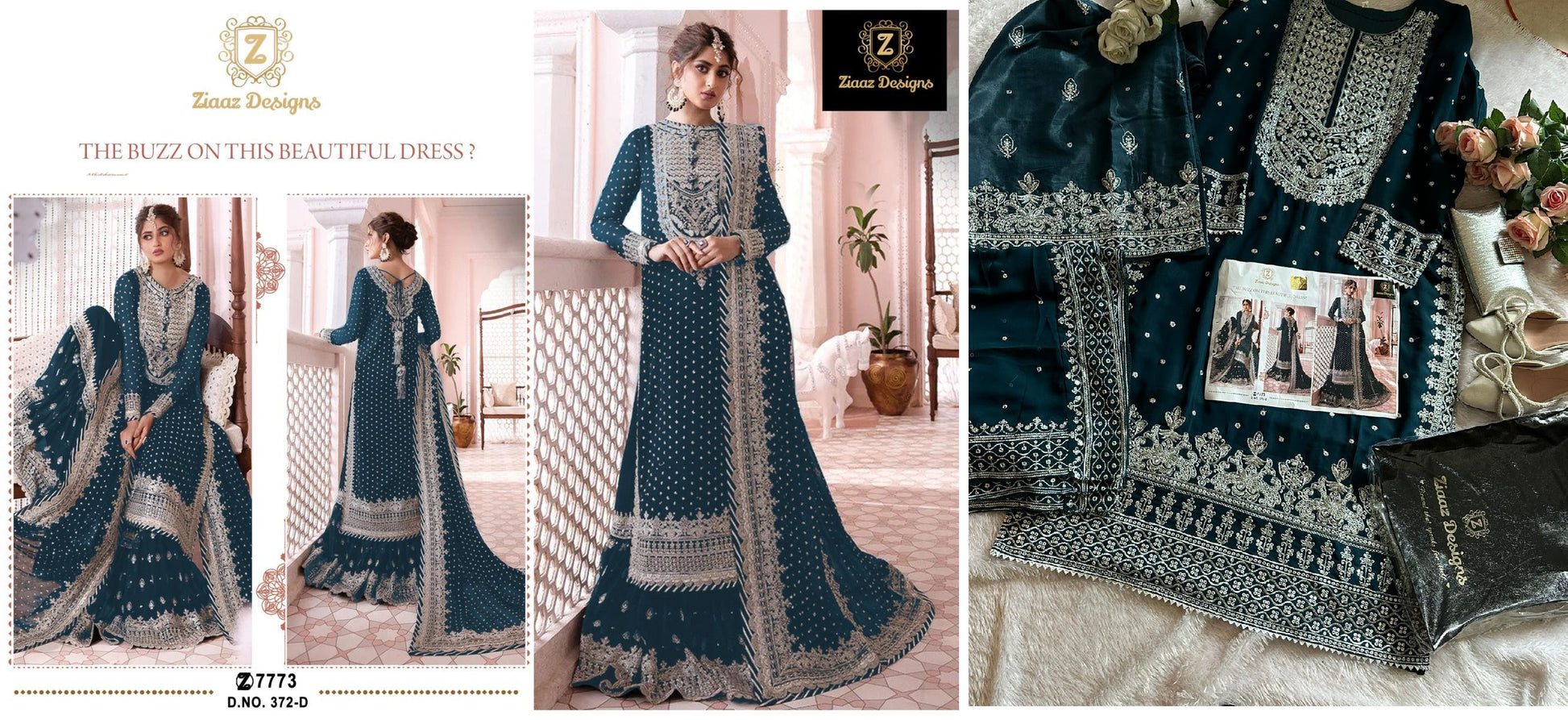 372D Ziaaz Designs Pakistani Salwar Suits