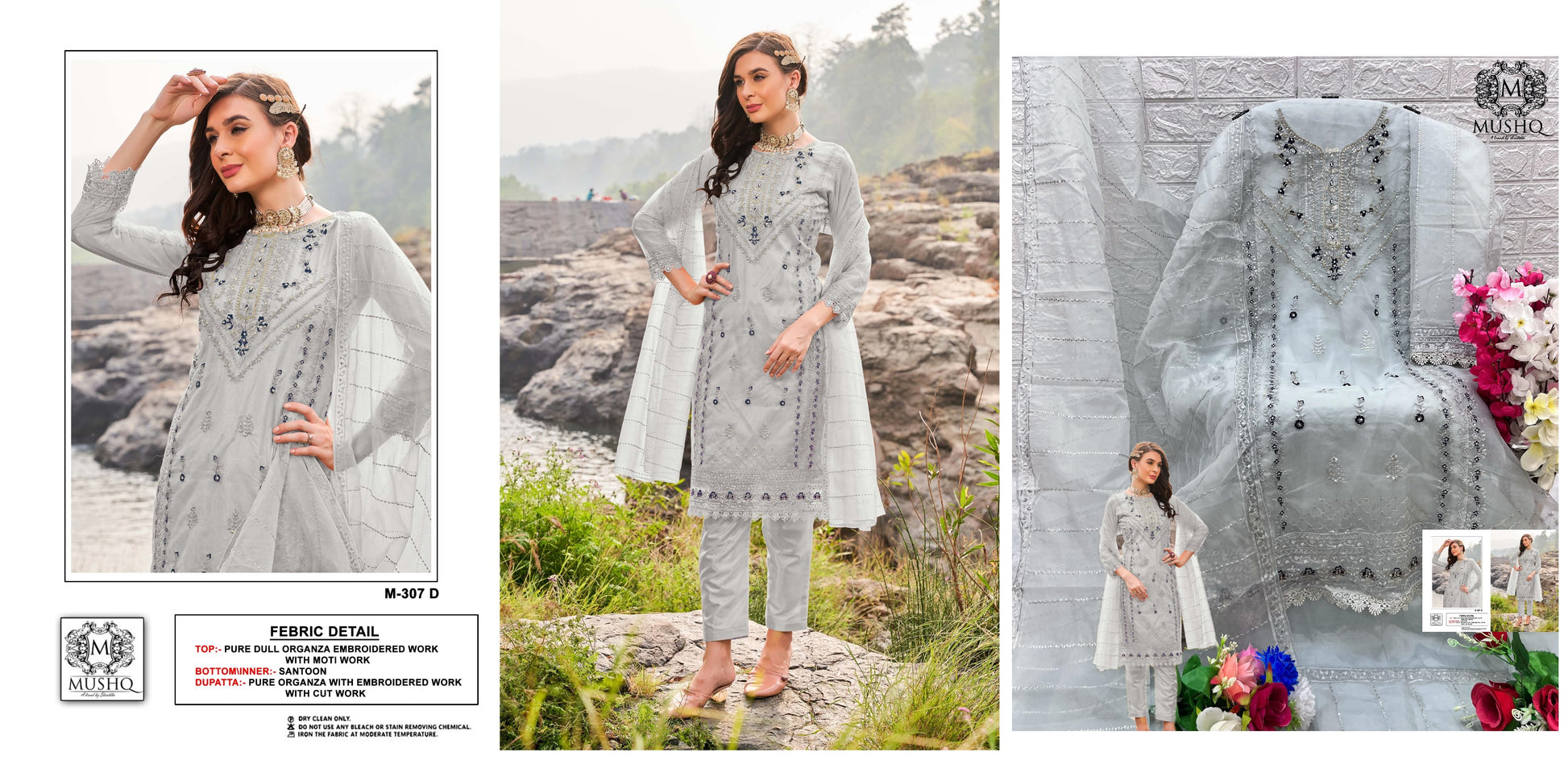 307D Mushq Pakistani Salwar Suits