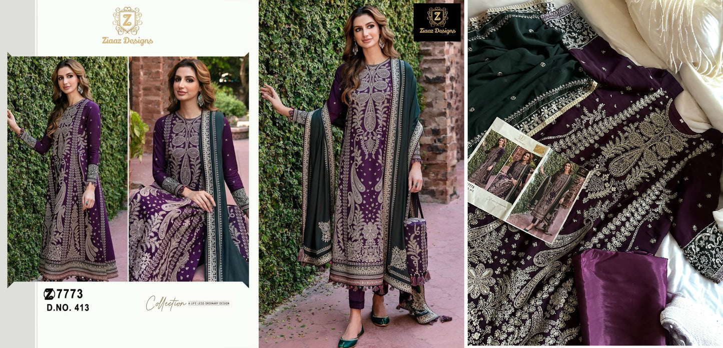 413 Ziaaz Designs Pakistani Salwar Suits