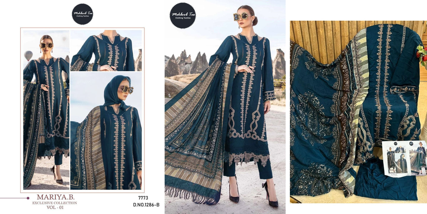 1286B Mehboob Tex Pakistani Salwar Suits