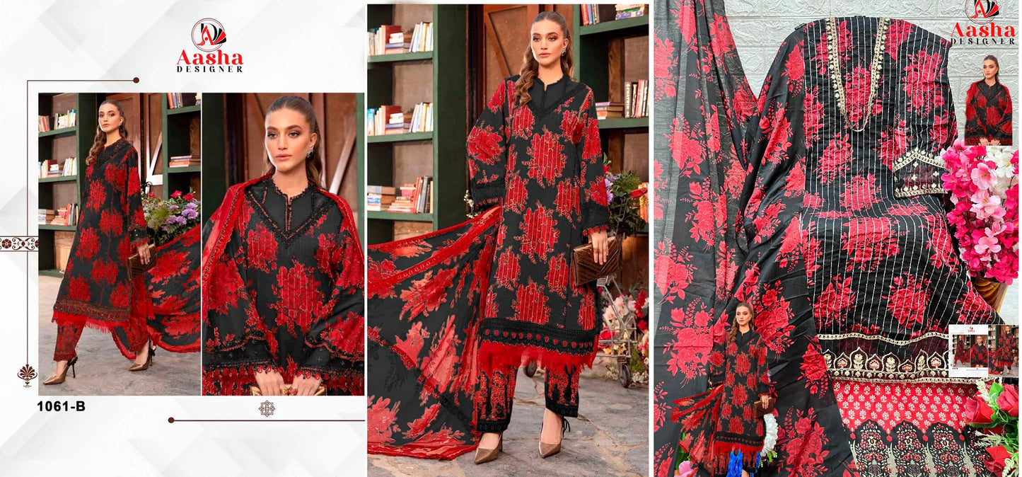 1061B Aasha Designer Pakistani Salwar Suits