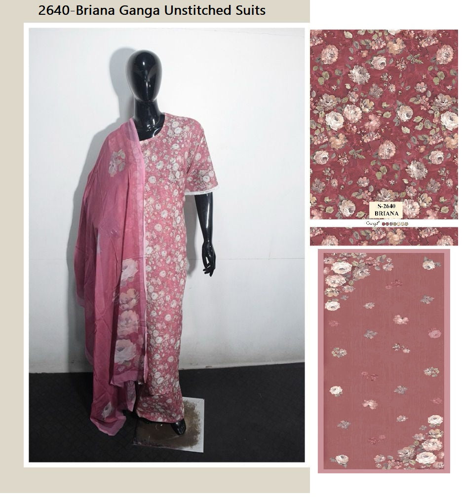 2640-Briana Ganga Unstitched Suits