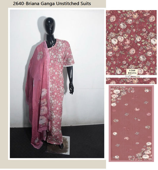 2640-Briana Ganga Unstitched Suits
