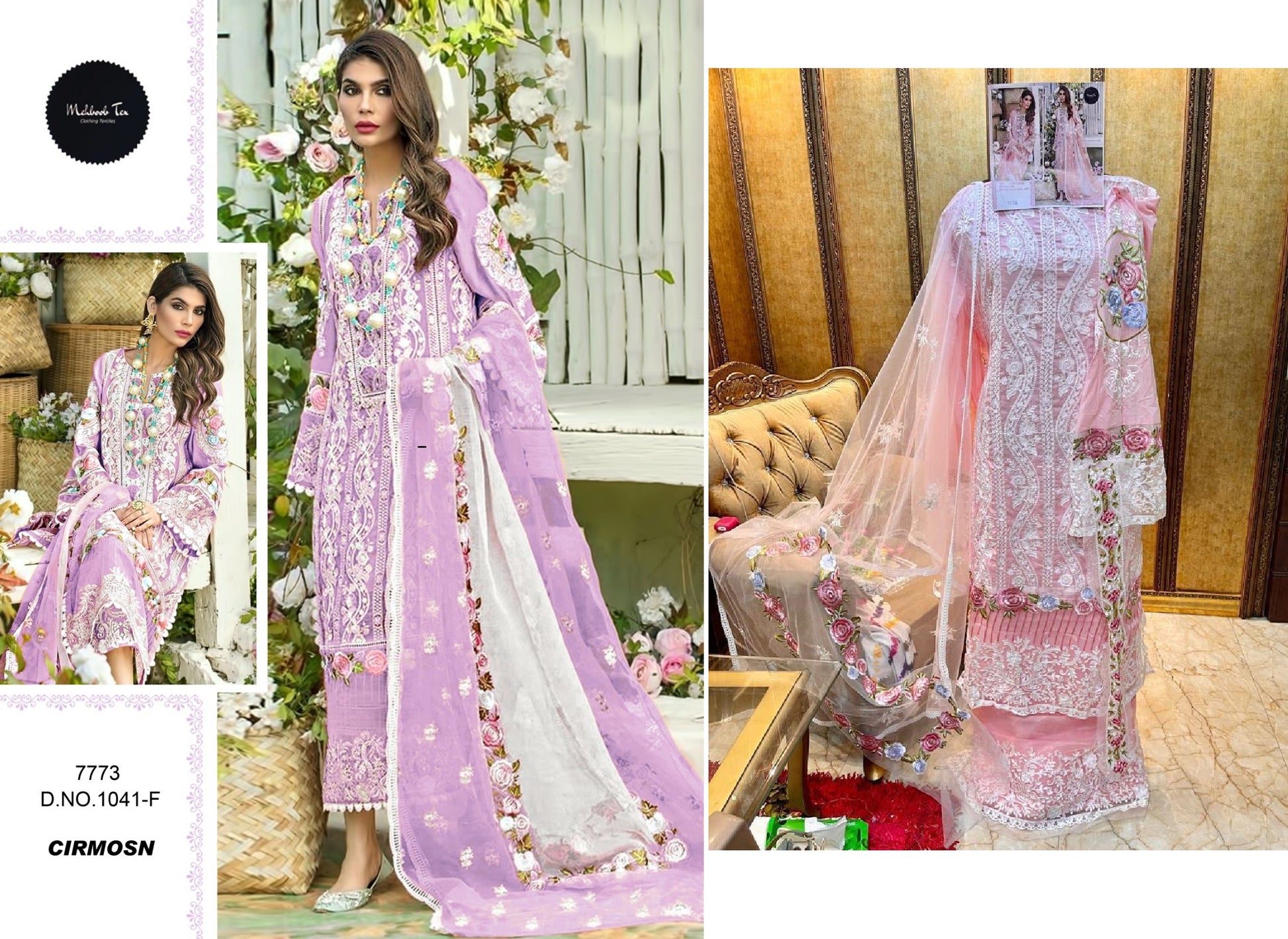 1041F Mehboob Tex Pakistani Salwar Suits