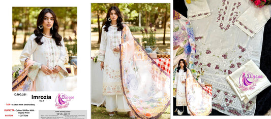 251 Imrozia Vol 1 Dinsaa Suit Pakistani Salwar Suits