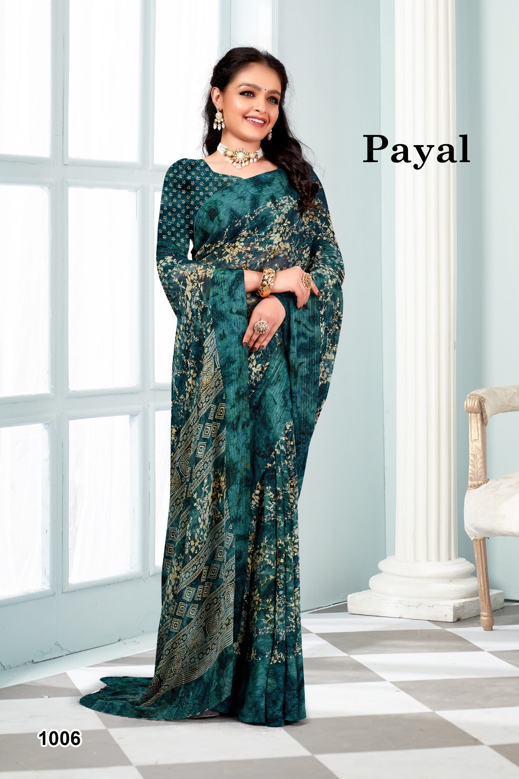 1006 Payal Mahamani Creation Sarees