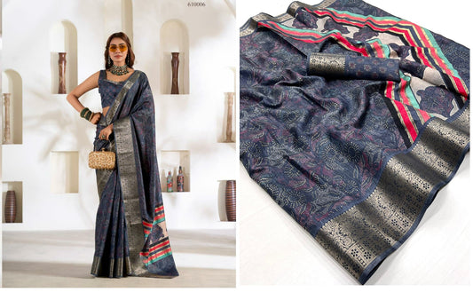 610006 Violet Silk Rajpath Sarees