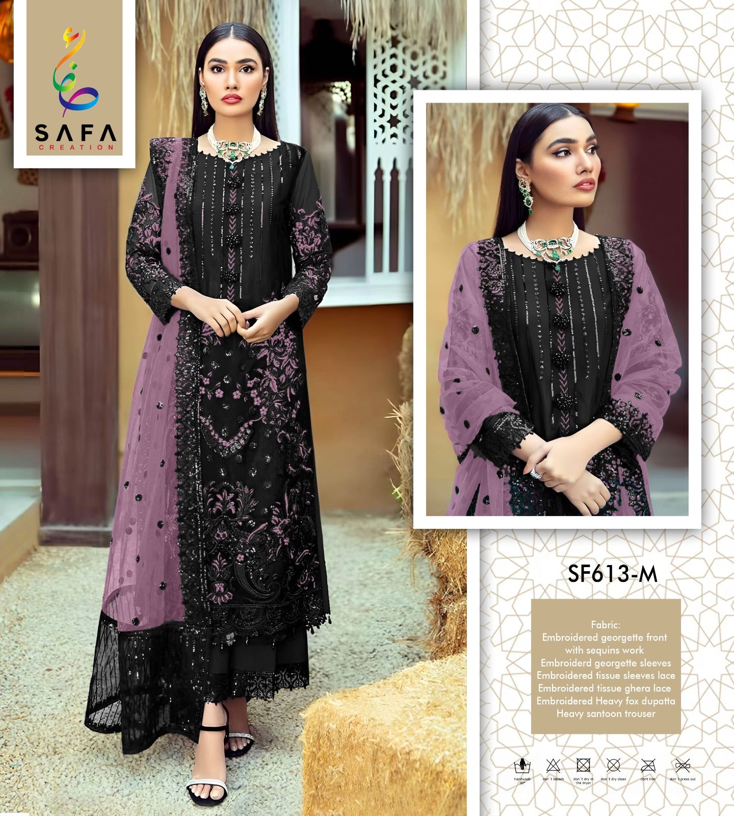 613M Safa Creation Pakistani Salwar Suits