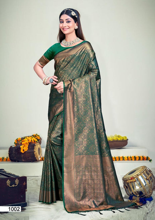 1002 Rajwadi Vol 8 Bunawat Sarees