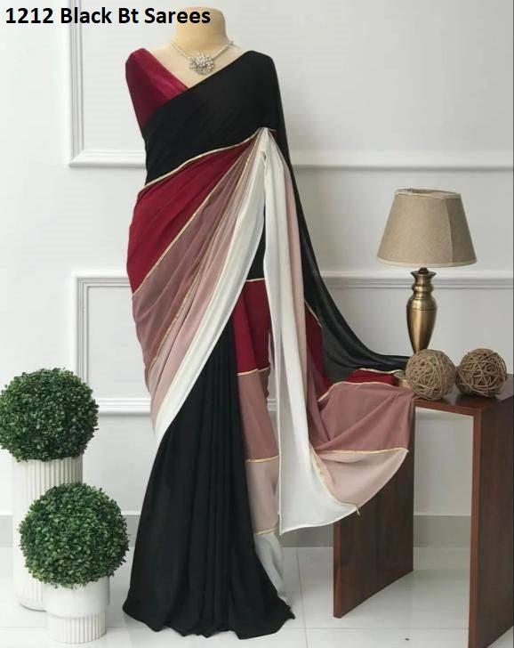1212Black Bt Sarees