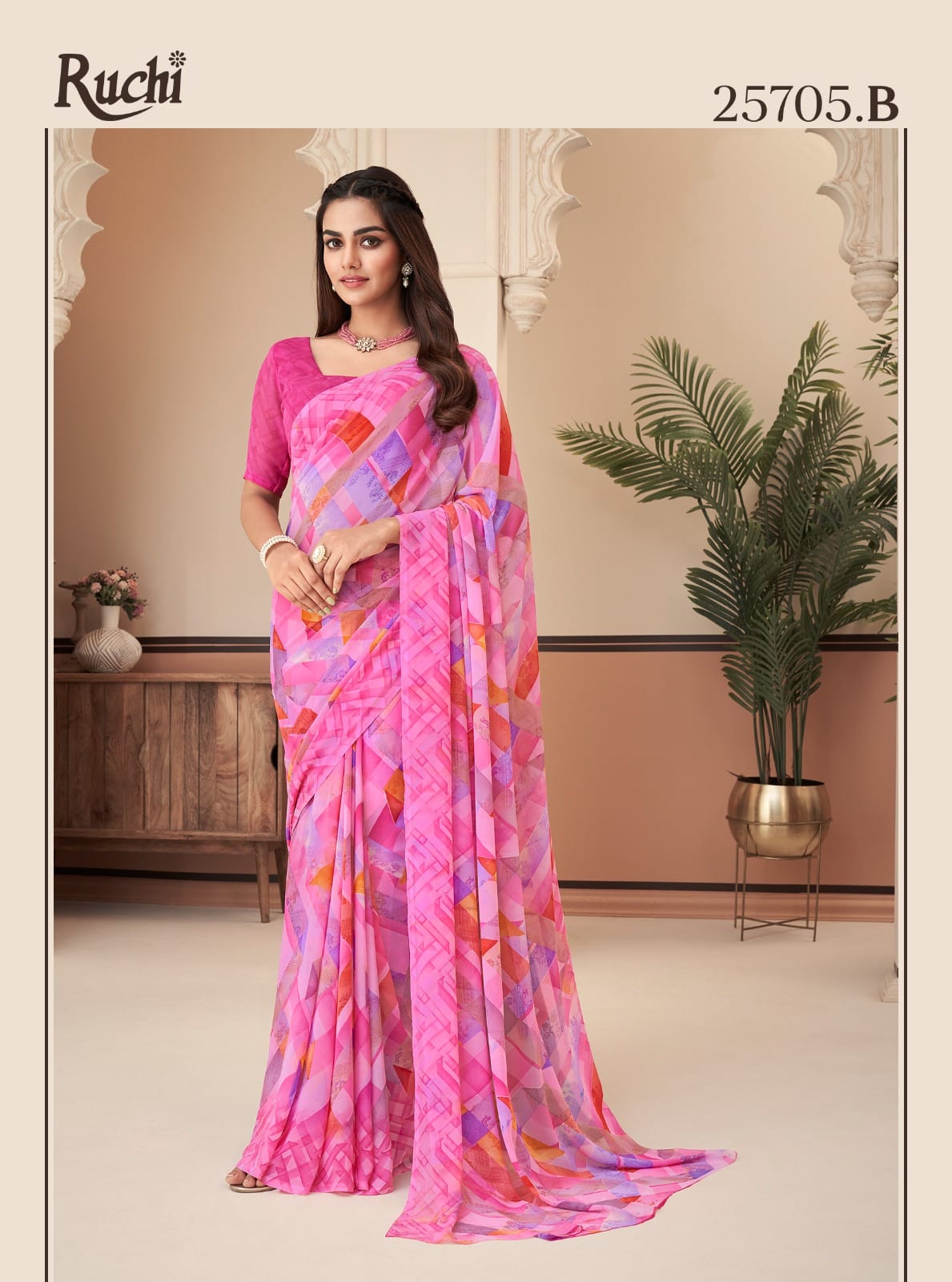 25705B Ragaa Georgette Ruchi Sarees