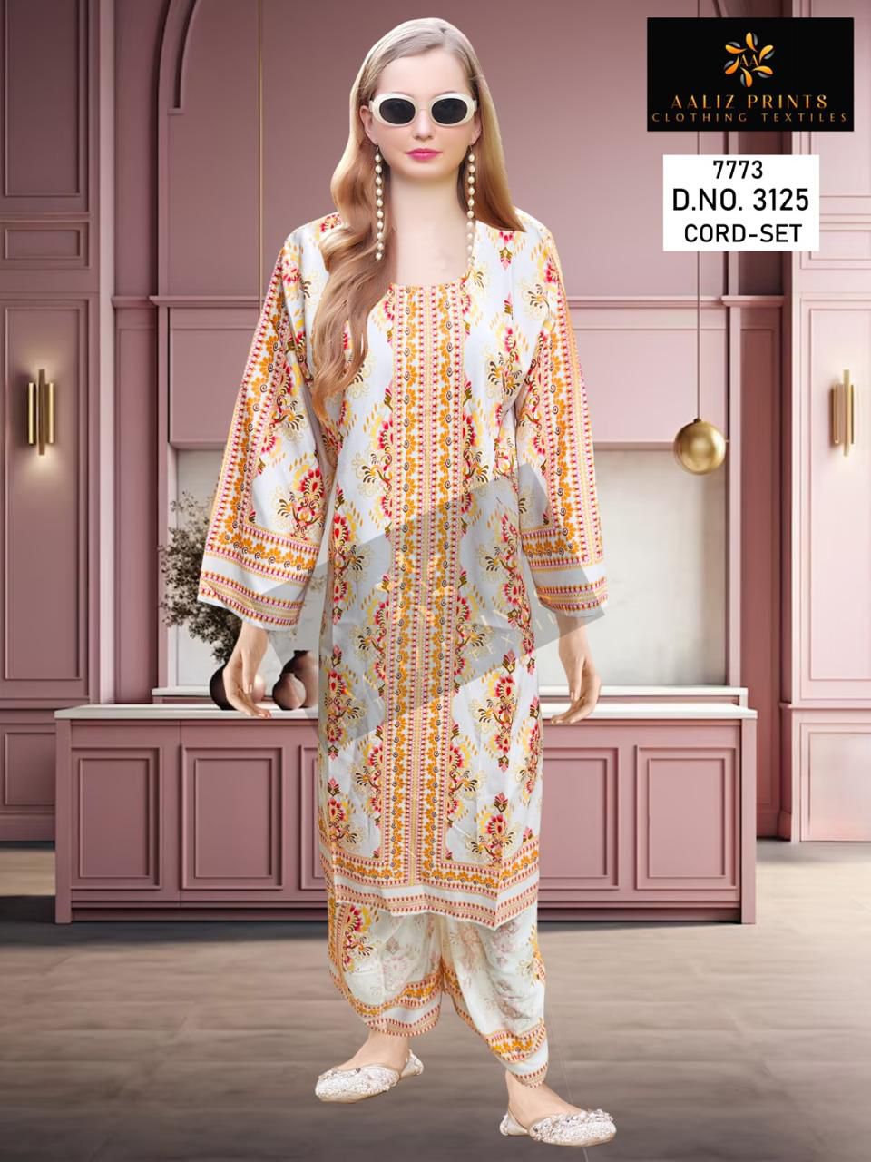 3125 Karachi Aaliz Print Printed Co Ord Set
