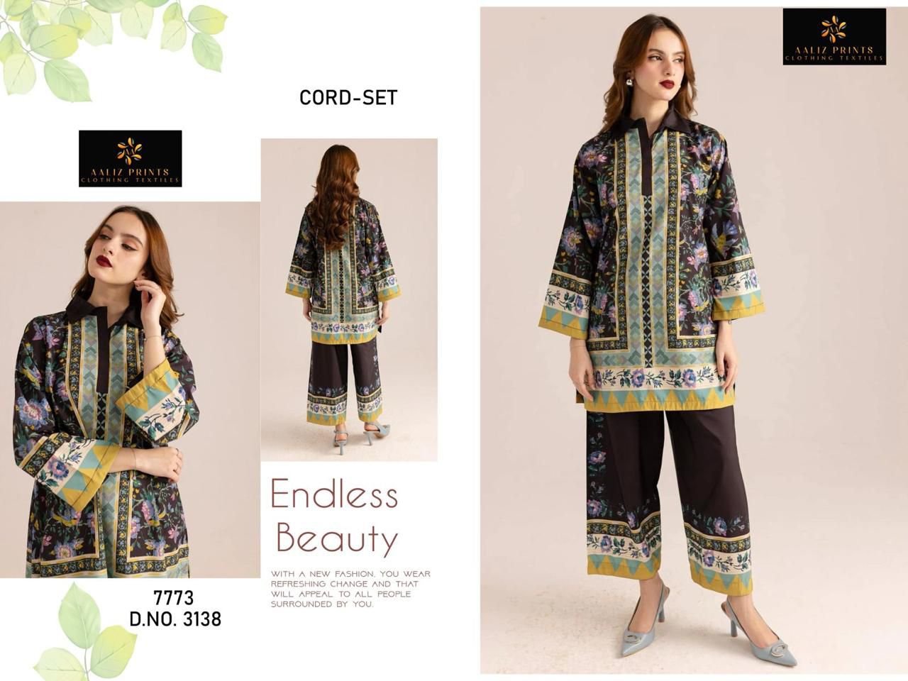 3138 Karachi Aaliz Print Printed Co Ord Set