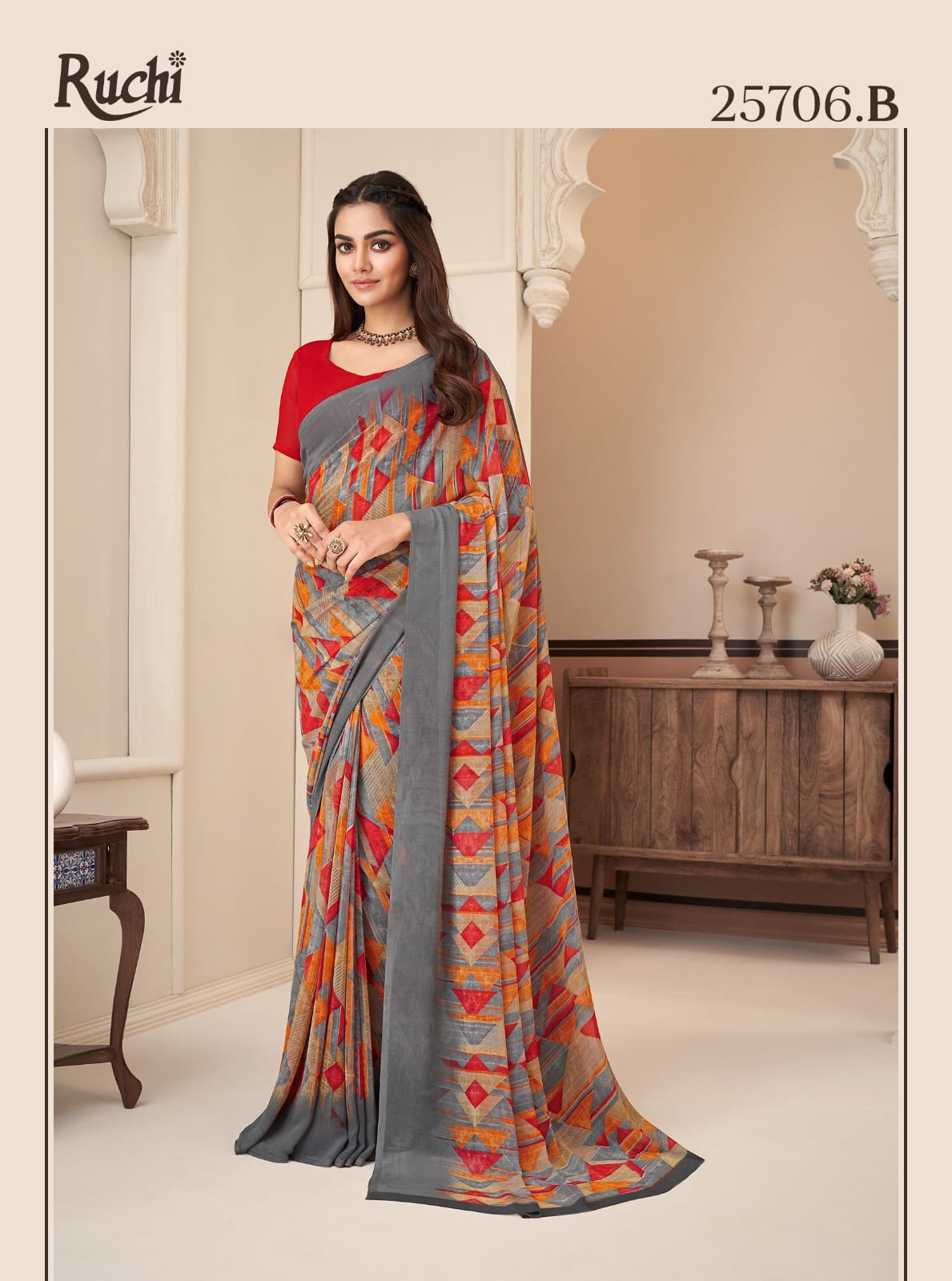 25706B Ragaa Georgette Ruchi Sarees