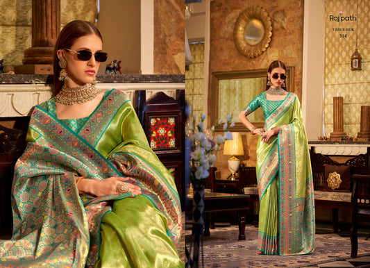 314 Keshavam Rajpath Tissue Silk Sarees