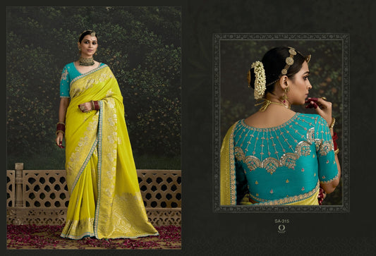 315 Baisa Kimora Sindhuri Embroidery Work Sarees