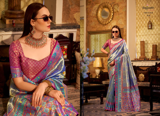315 Keshavam Rajpath Tissue Silk Sarees