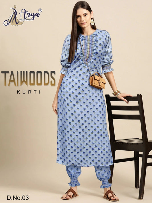 03 Taiwoods Adm Kurti Pant Set