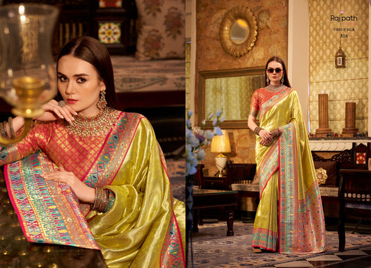 316 Keshavam Rajpath Tissue Silk Sarees