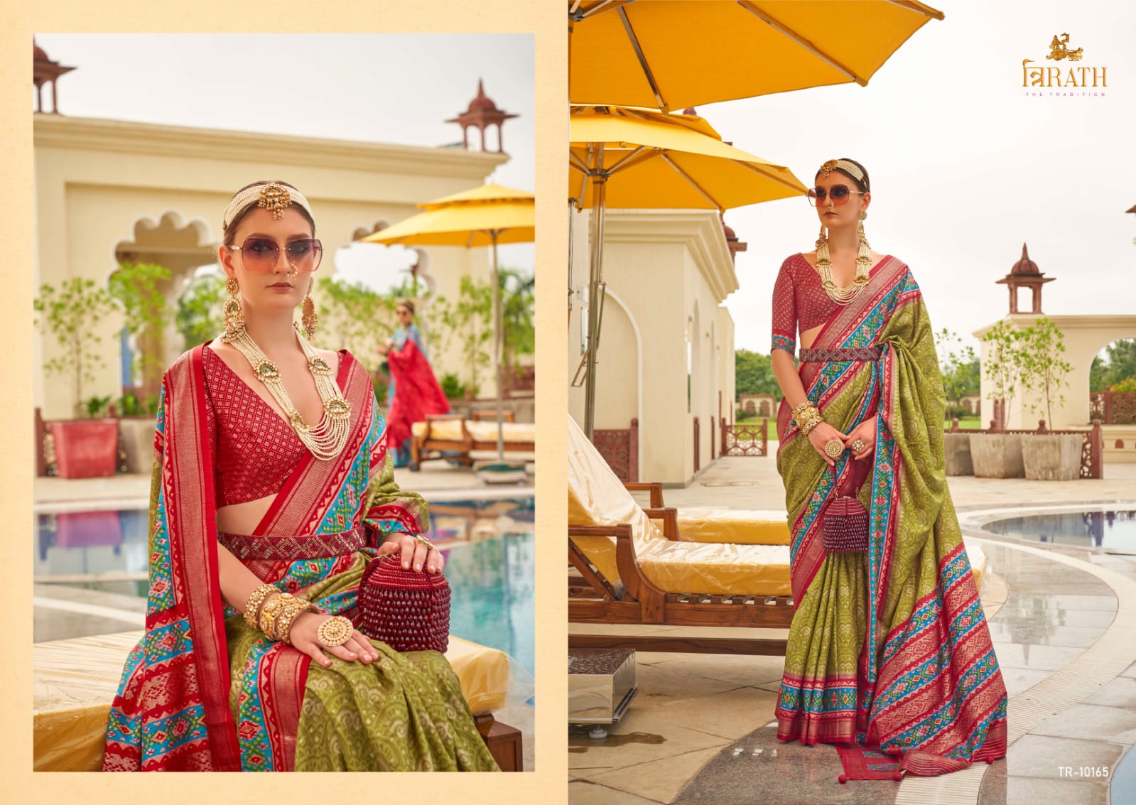 10165 Rasam Patola Trirath Sarees