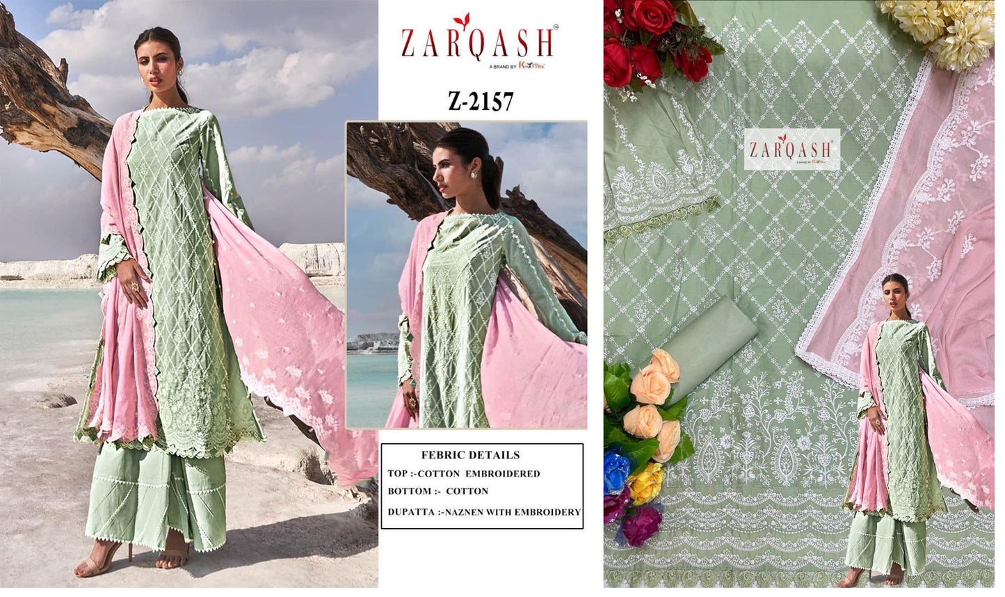 Z-2157 Zarqash Pakistani Salwar Suits