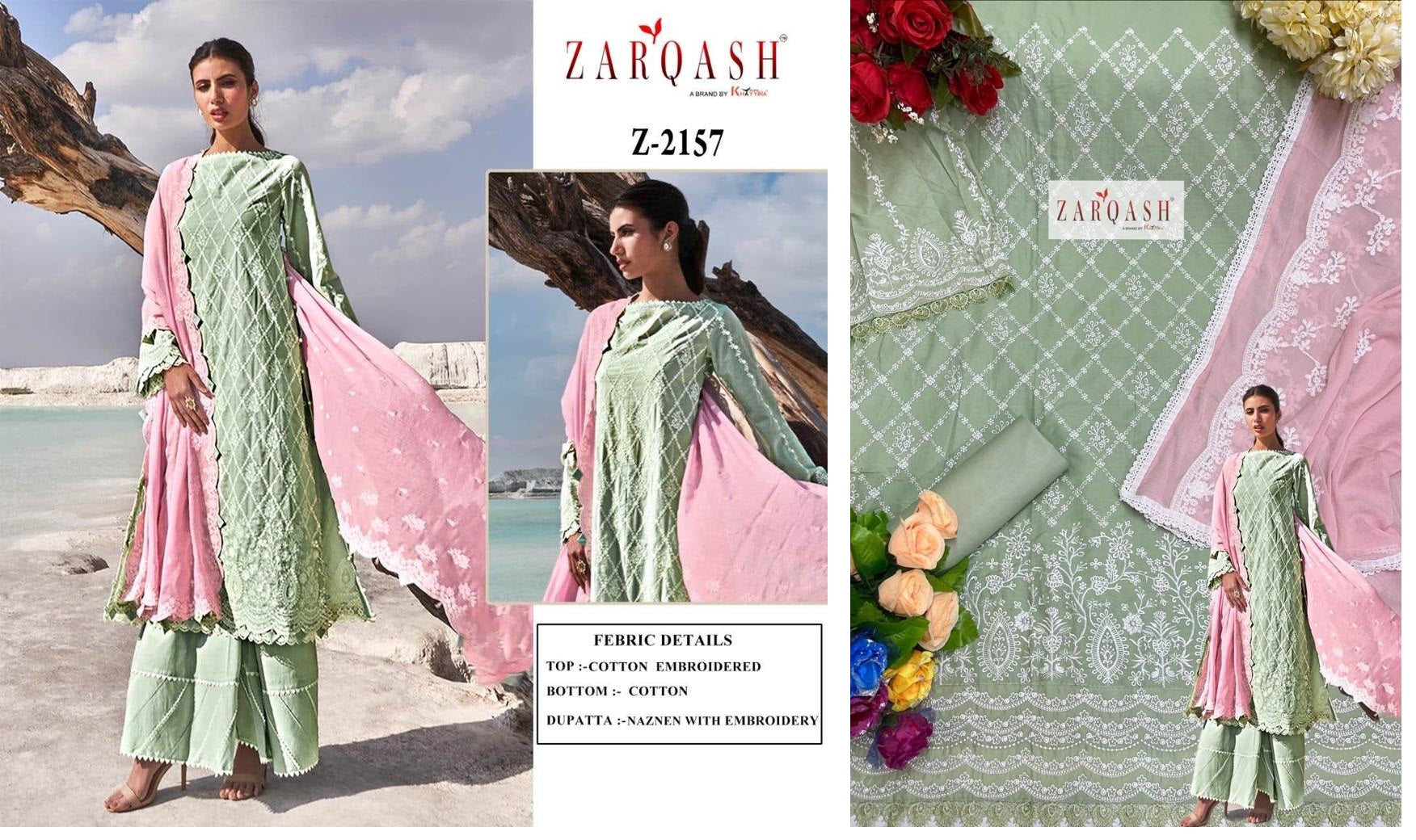 Z-2157 Zarqash Pakistani Salwar Suits
