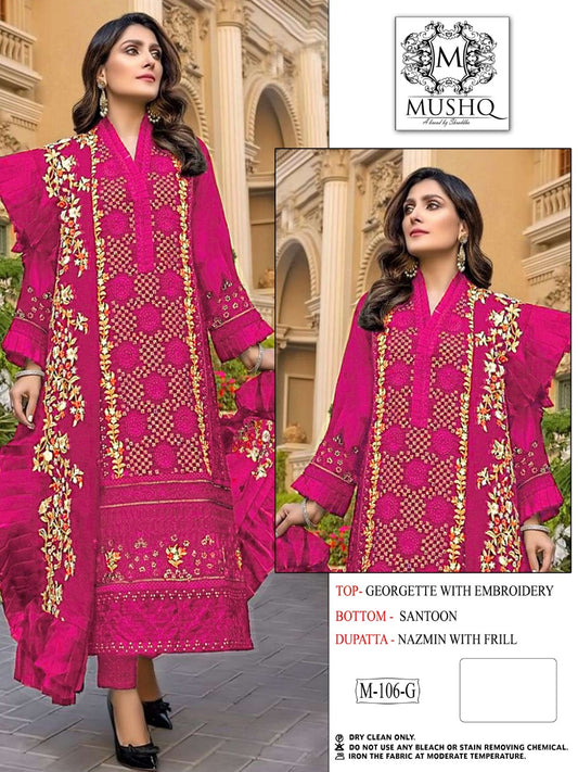 106G Mushq Pakistani Salwar Suits