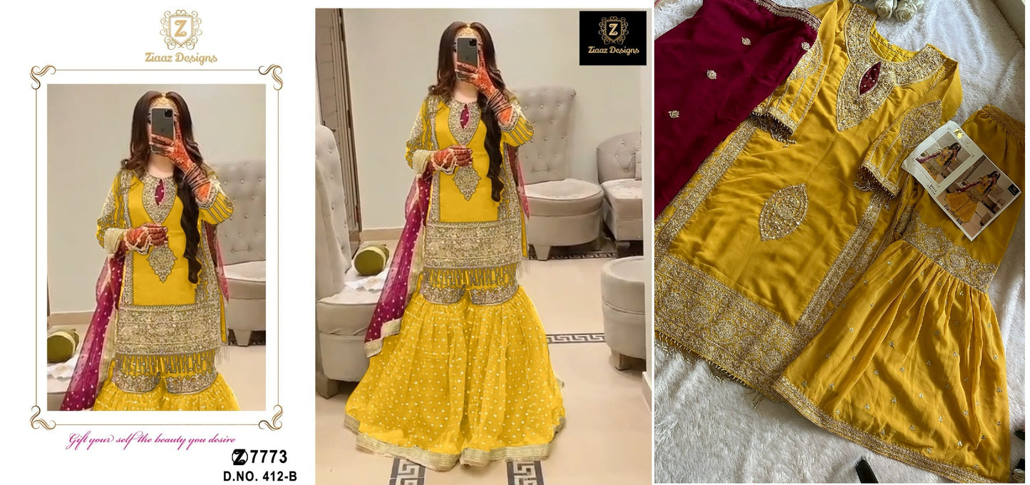 412B Ziaaz Designs Pakistani Salwar Suits