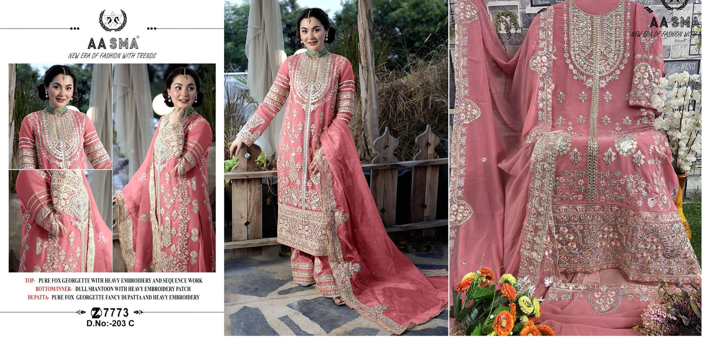 203C Aasma Pakistani Salwar Suits
