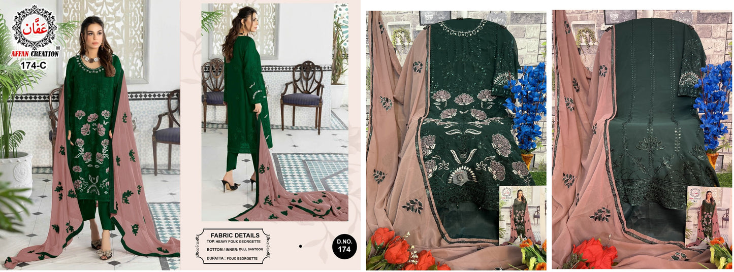 174C Affan Creation Pakistani Salwar Suits