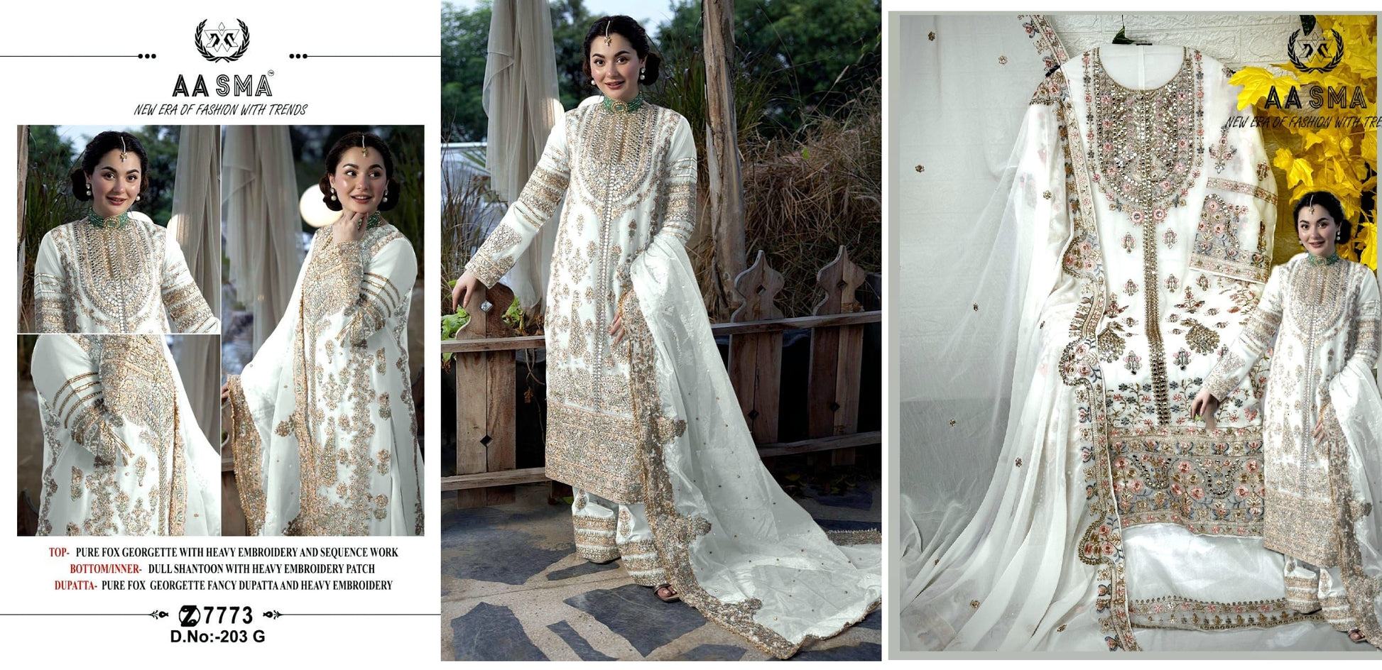 203G Aasma Pakistani Salwar Suits