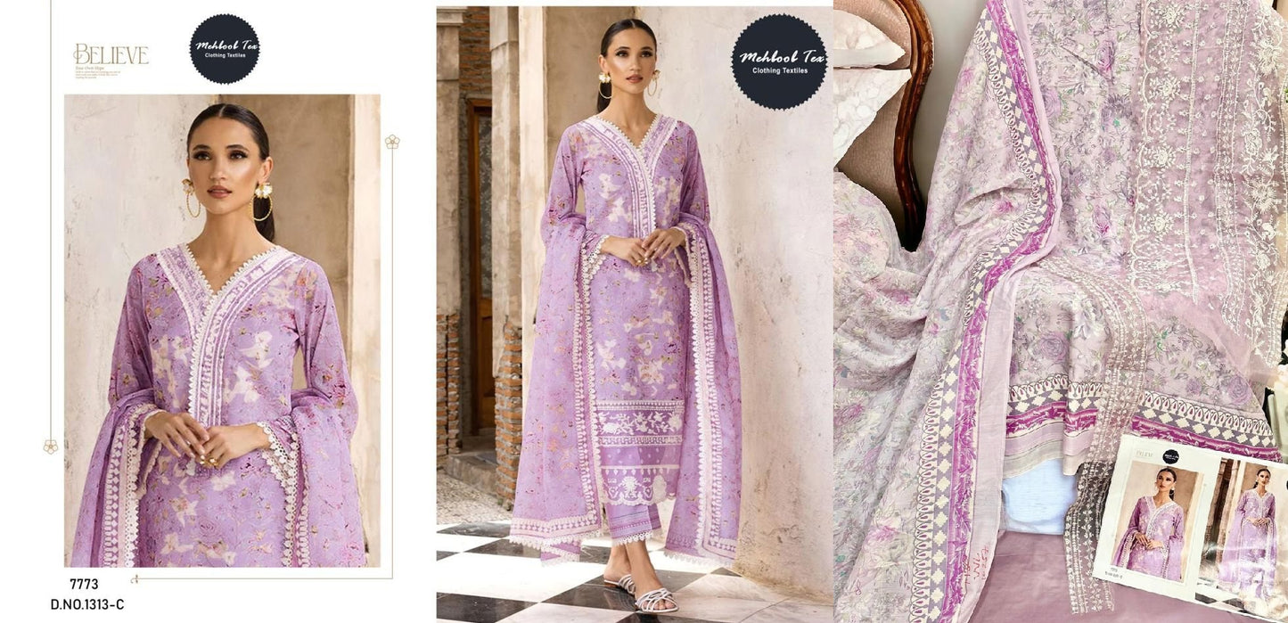 1313C Mehboob Tex Pakistani Salwar Suits