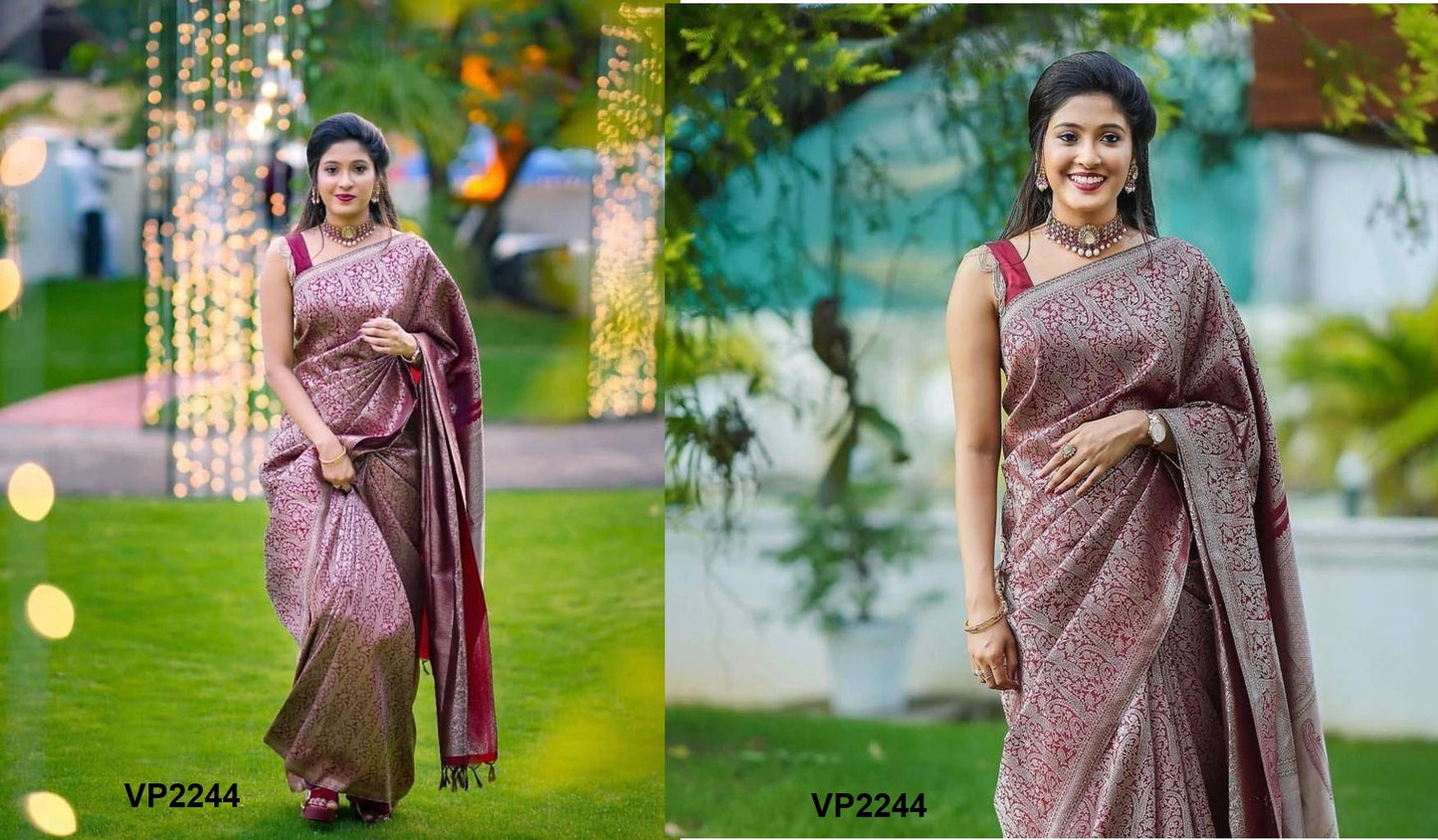 2244 Fashion Berry Sarees