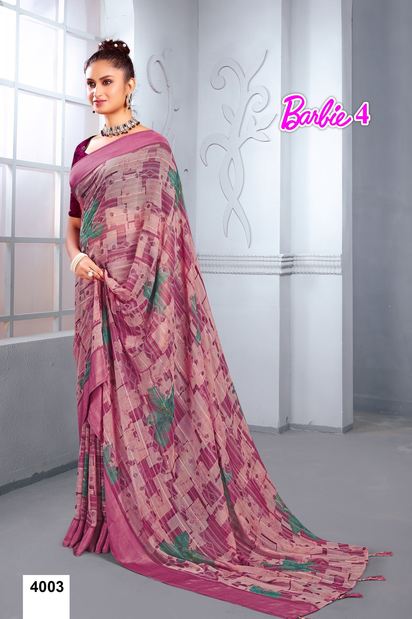 4003 Barbie Vol 4 Mahamani Creation Sarees
