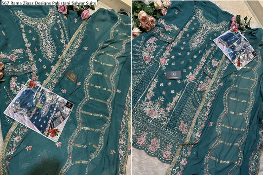 567 Rama Ziaaz Designs Pakistani Salwar Suits