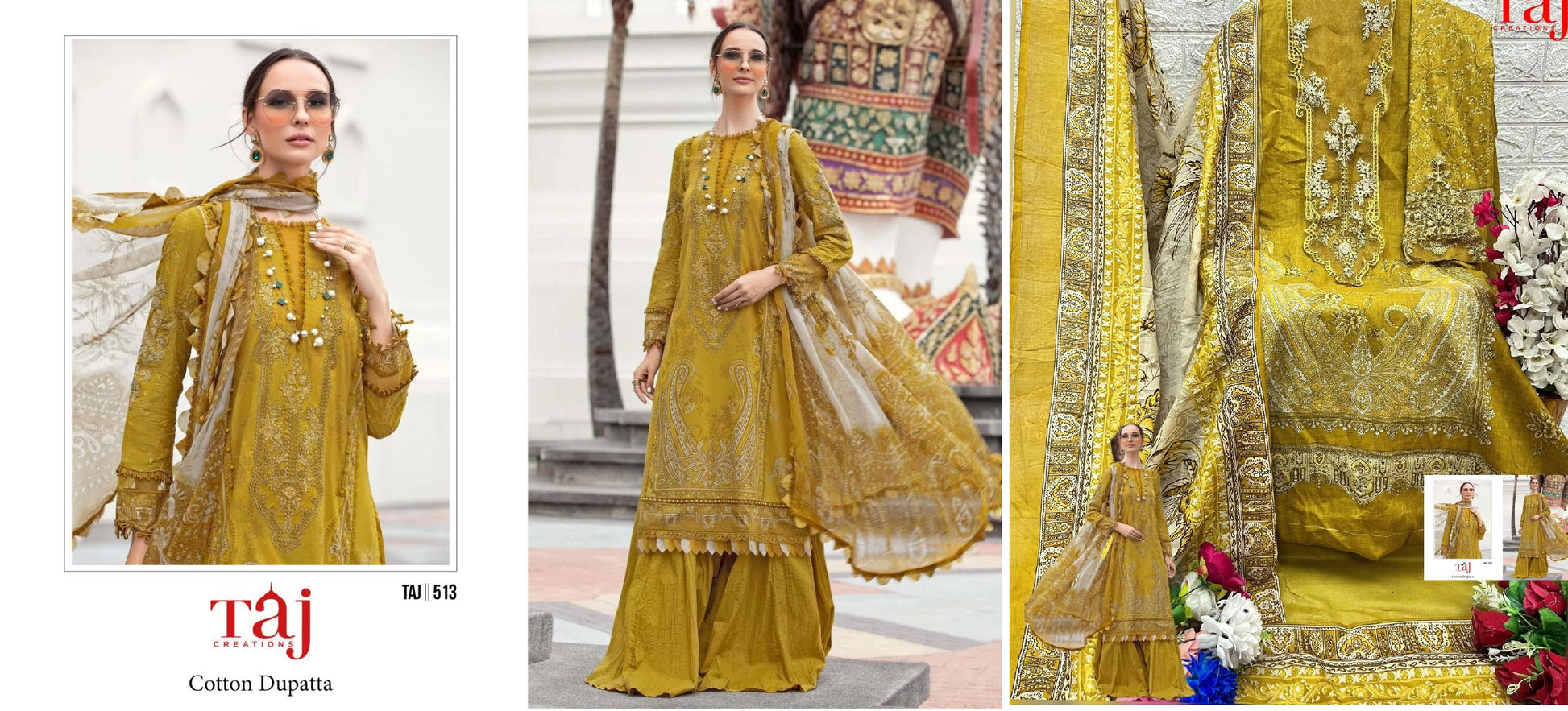 513 Taj Creations Pakistani Salwar Suits