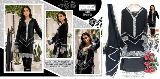 129 Black Zellbury Pakistani Readymade Suits