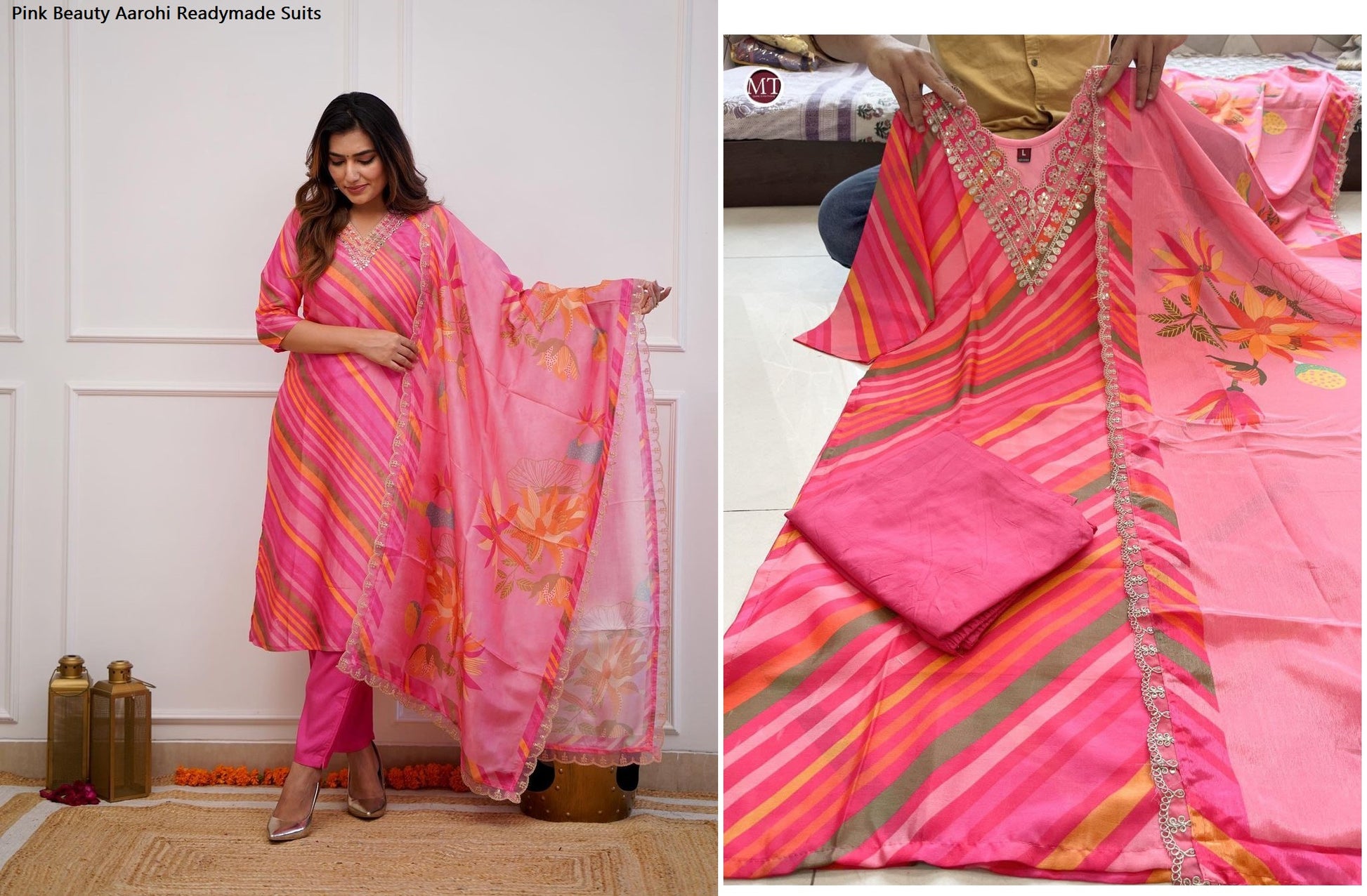 Pink Beauty Aarohi Readymade Suits