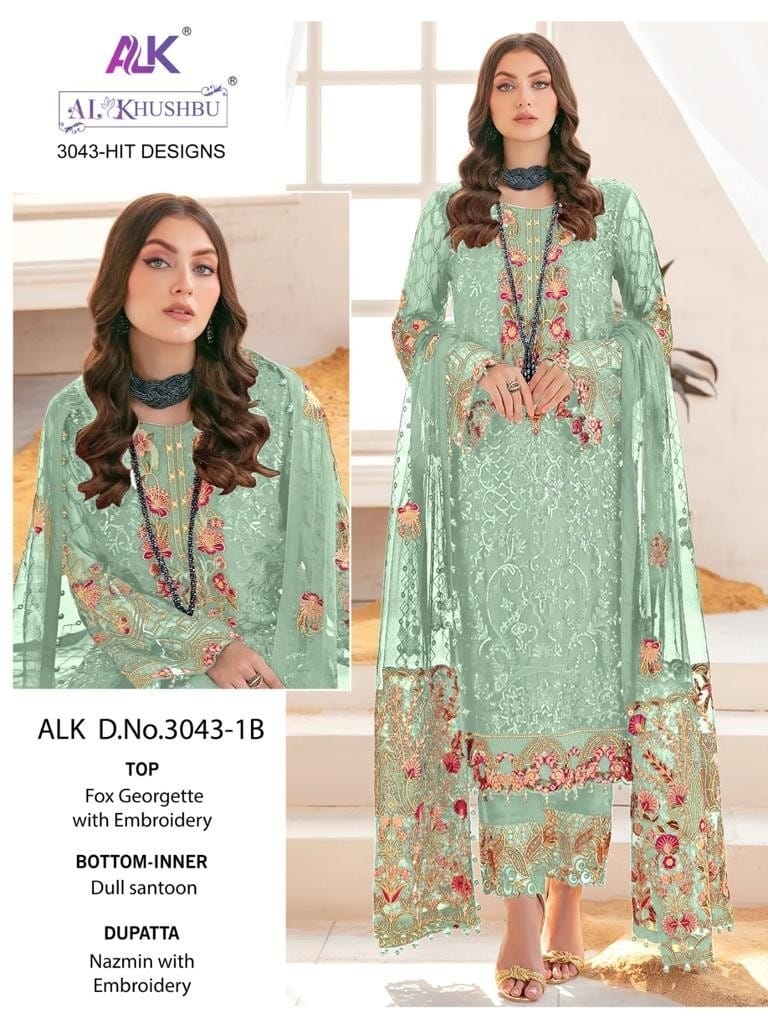 3043-1B Alk Pakistani Salwar Suits