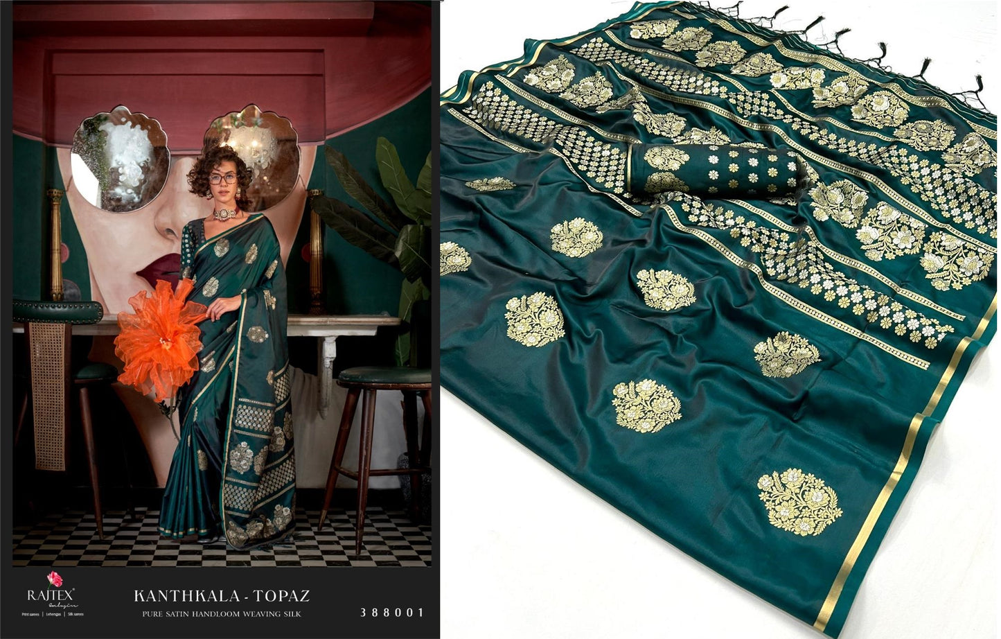388001 Kanthkala Topaz Rajtex Sarees