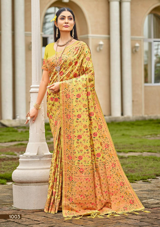 1003 Crystal Silk Bunawat Sarees