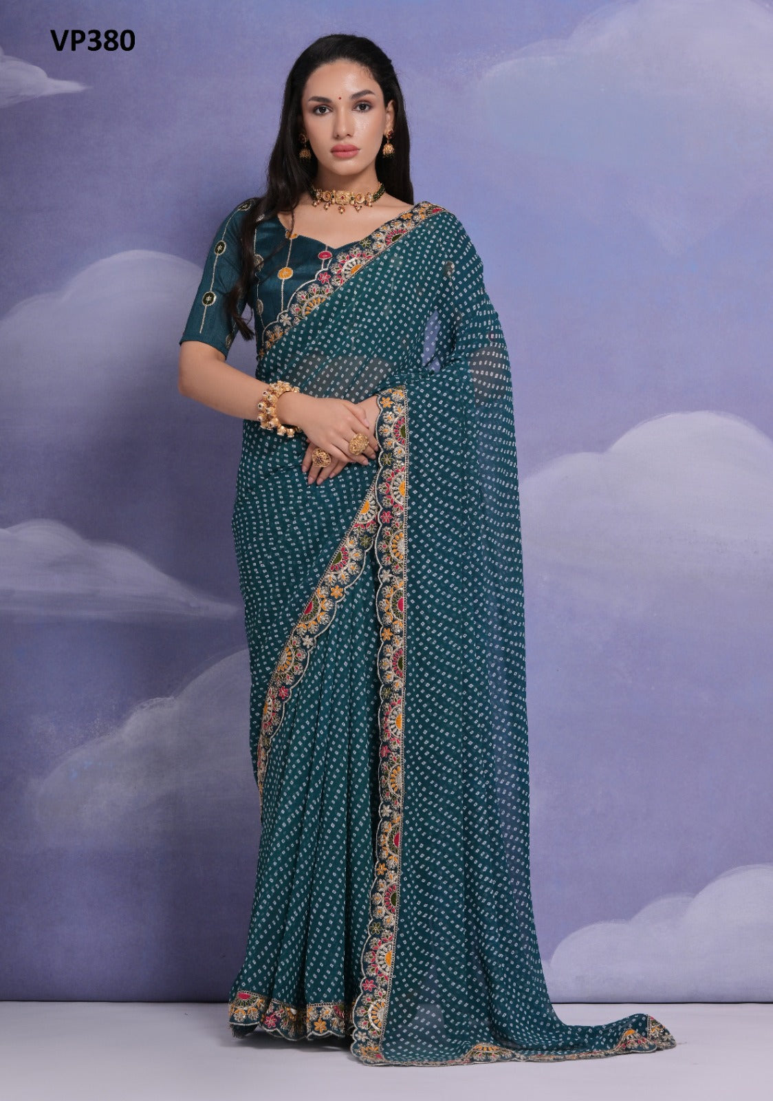 Vp380 Fashion Berry Sarees