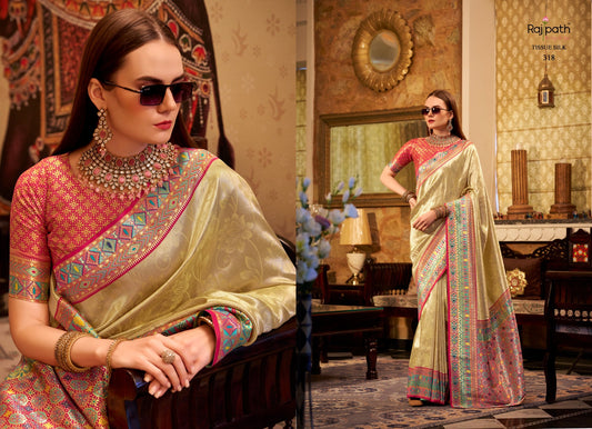 318 Keshavam Rajpath Tissue Silk Sarees
